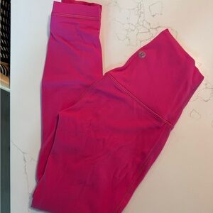 Lululemon Athletica Vibrant Pink Leggings